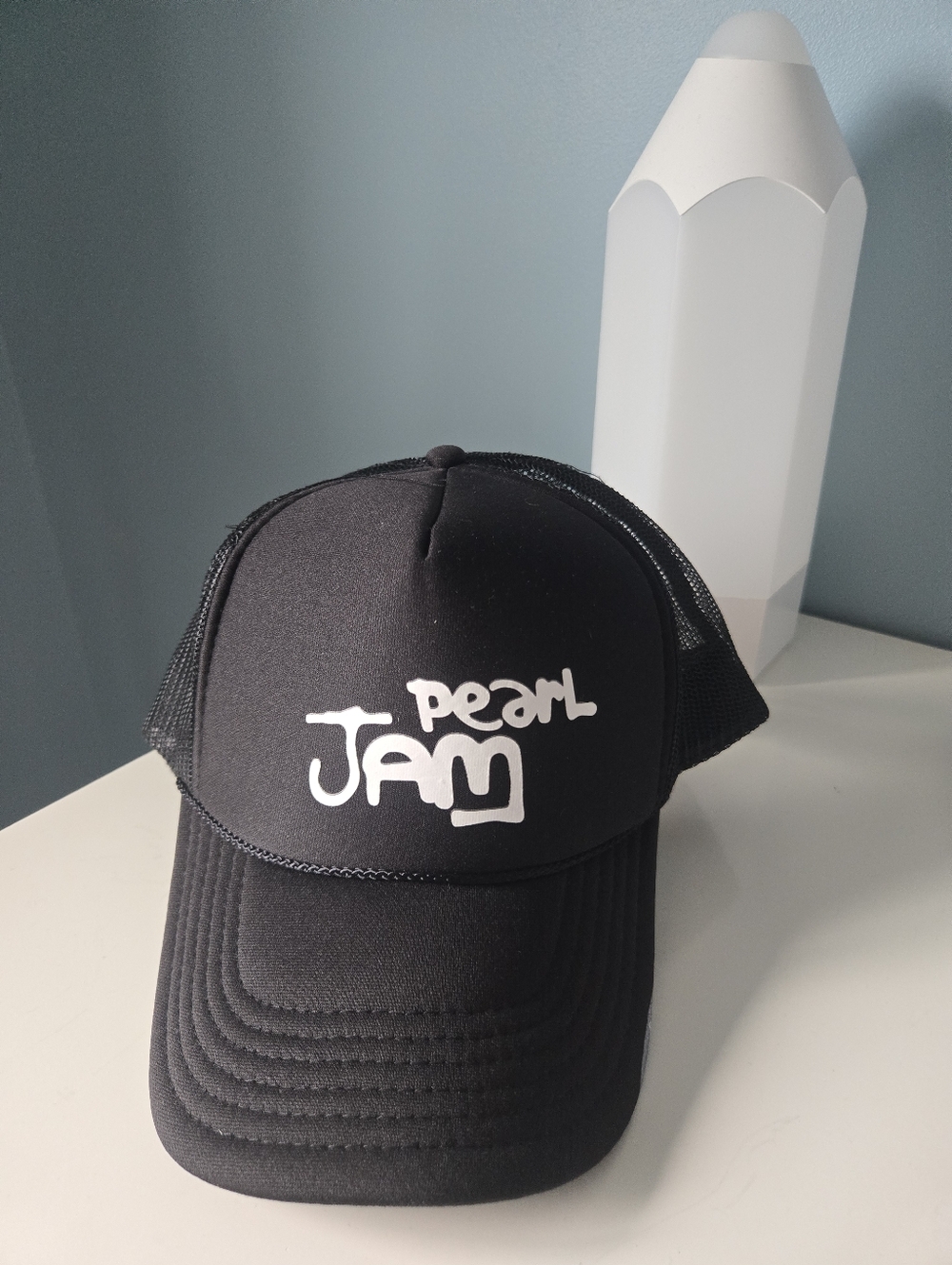 Pearl Jam Vintage Style Black Foam Trucker Hat - OTTO